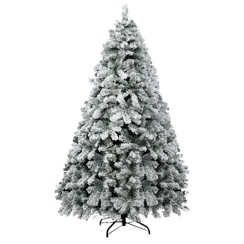 Jingle Jollys Christmas Tree 1.8m Snow Flocked Xmas Tree Decorations